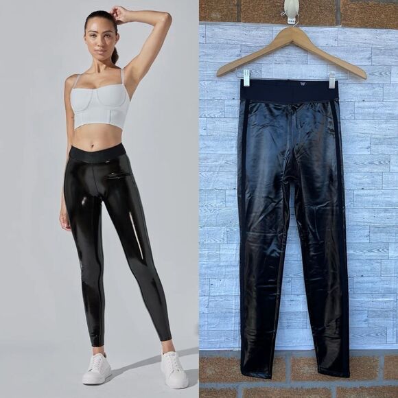 HEROINE SPORT DOWNTOWN LEGGING BLACK PATENT XS - Picture 1 of 10